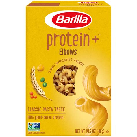 Barilla Protein+ Elbows Pasta, 14.5 Oz - Walmart.com