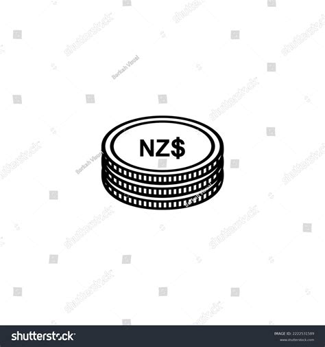 New Zealand Currency Icon Symbol New Stock Vector (Royalty Free ...