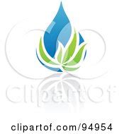 Blue And Green Organic And Ecology Water Drop Logo Design Or App Icon - 7 Posters, Art Prints by ...