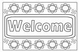 Welcome Coloring Page  Free Printable Pages sketch template