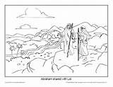 Coloring Pages Lot And His Wife Sketch Page sketch template