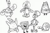 Spongebob Squarepants Characters Coloring Pages  Home sketch template