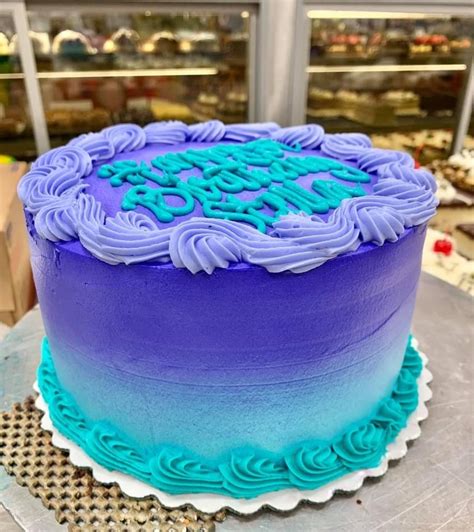 Round Birthday Cakes, Purple Cakes Birthday, Blue Birthday Cakes, Birthday Cakes For Teens ...