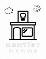 Dentist Office Coloring Pages sketch template