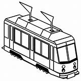 Premium Vector  Tram Outline coloring Book Page Line Art Illustration sketch template