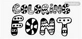 🐌 Fonts For Coloring FREE  MockoFUN sketch template
