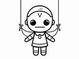 Adorable Puppet Coloring  Coloring Page sketch template