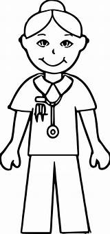 female doctor coloring Page  Wecoloringpagecom sketch template