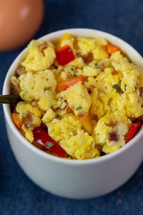 Microwave Scrambled Eggs in a Mug Recipe - The Protein Chef