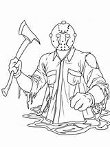 Jason Voorhees Coloring Pages sketch template