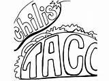 Taco Coloring Pages sketch template