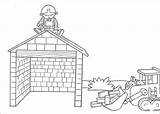 Scoop Helps Bob To Build The House coloring Page  ColouringPages sketch template
