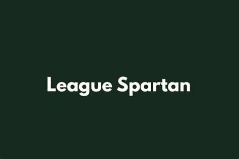 League Spartan Font - All Free Fonts