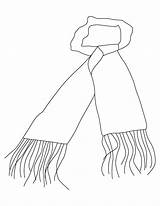 Free Winter Scarf Coloring Pages Download  sketch template