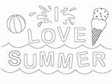Coloring Pictures For Summer  Pages sketch template