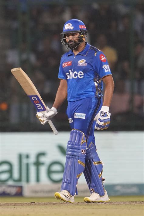 Rohit Sharma scored his first IPL half-century since April 2021 ...