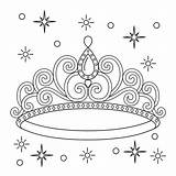 Premium Vector  Princess Crown Coloring Page For Kids sketch template