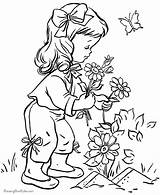 Flower garden coloring Pages To Download And Print For Free sketch template