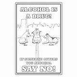 Say No To Drugs Coloring Pages Printable Sketch Page sketch template