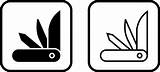 Swiss Army Knife Vector Icon 42016159 Art At Vecteezy sketch template