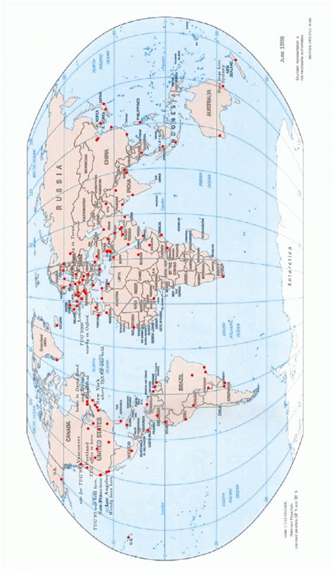 World Robinson Projection Map