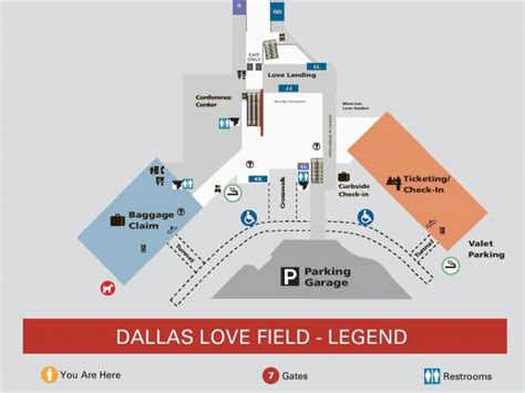 Dallas Love Field Airport Map - Maping Resources