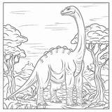 Brachiosaurus Coloring Page  Pages Mimi Panda sketch template