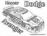 Race Car Coloring Pages Of NASCAR Dodge Avenger 07 >> Disney  sketch template