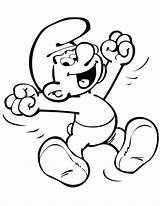 Cute Smurf Coloring Pages Printable PDF  Coloringfoldercom sketch template