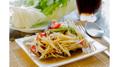 How to make Raw Papaya Salad Aroma of Kitchen