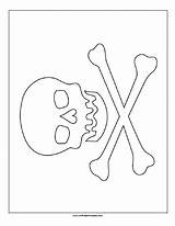 Printable Pirate Flags sketch template