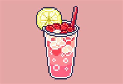 Strawberry Pixel Art Food Cool Pixel Art Anime Pixel - vrogue.co