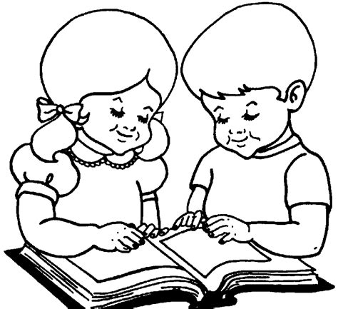Free Child Reading Clipart Black And White, Download Free Child Reading Clipart Black And White ...