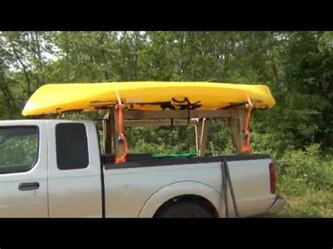 DIY kayak truck rack - YouTube