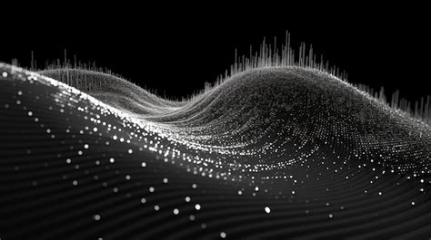 Premium AI Image | a black and white photo of a wave of sound waves generative ai