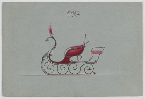 Brewster & Co. | Design for 4 Seat Sleigh, no. 3864 | The Metropolitan Museum of Art