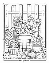 Garden Coloring Pages  World Of Printables sketch template