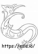 Cartoon Leech Coloring Page sketch template
