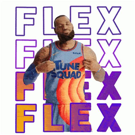 Flex Lebron James Sticker - Flex Lebron James Space Jam A New Legacy ...