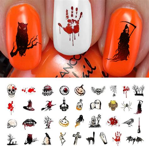 Halloween Nail Art Decals Set #4 – Moon Sugar Decals