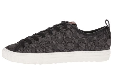 COACH C121 Low Top Sneaker (black Smoke/black Signature C) Women's ...