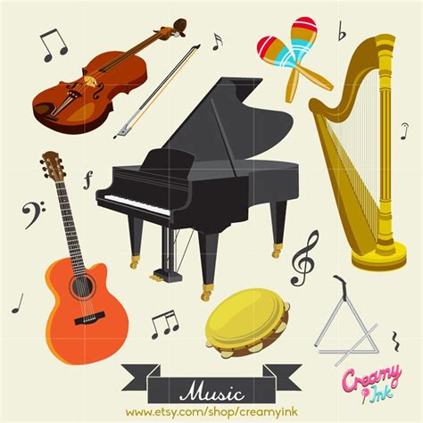 Music Instrument Digital Vector Clip art / Musical Instrument