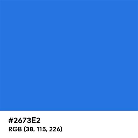 Alpine Blue color hex code is #2673E2