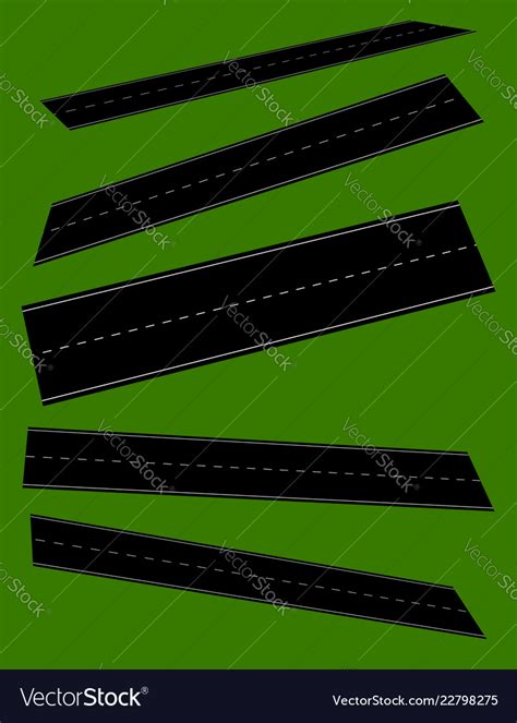 Roadways isolated Royalty Free Vector Image - VectorStock