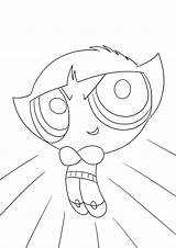 Buttercup Coloring Girls Pages Powerpuff Kick Jump Printable Cliparts  sketch template