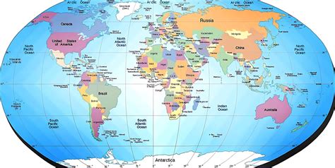 World Atlas Countries Map