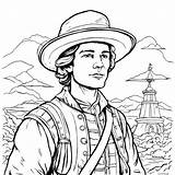 Download Colonial History Coloring Page Pages Online  sketch template