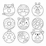 Printable Donut Coloring Pages Sketch Page sketch template