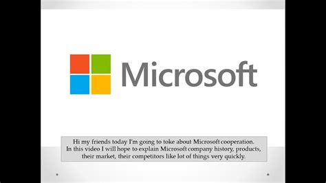 what is microsoft corporation, history,products,services,competitors ...