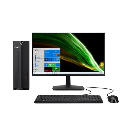 Acer Aspire Desktop with 23.8" Monitor, 10th Gen Intel Core i3-10105 4 ...